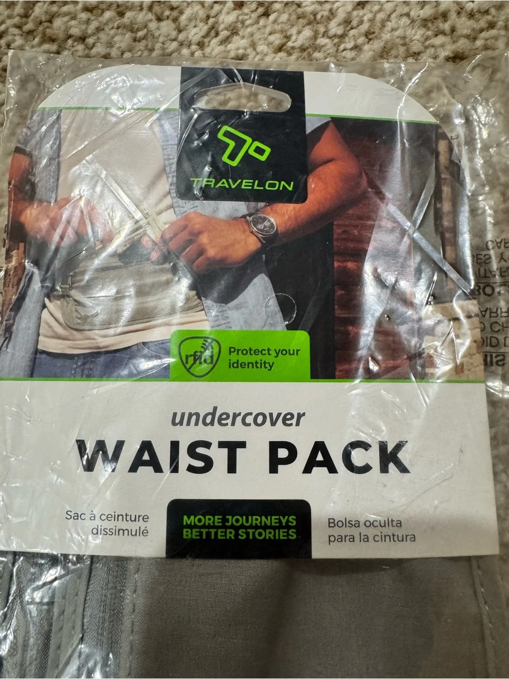 Travelon Gray Undercover Waist Pack Travel Money Belt